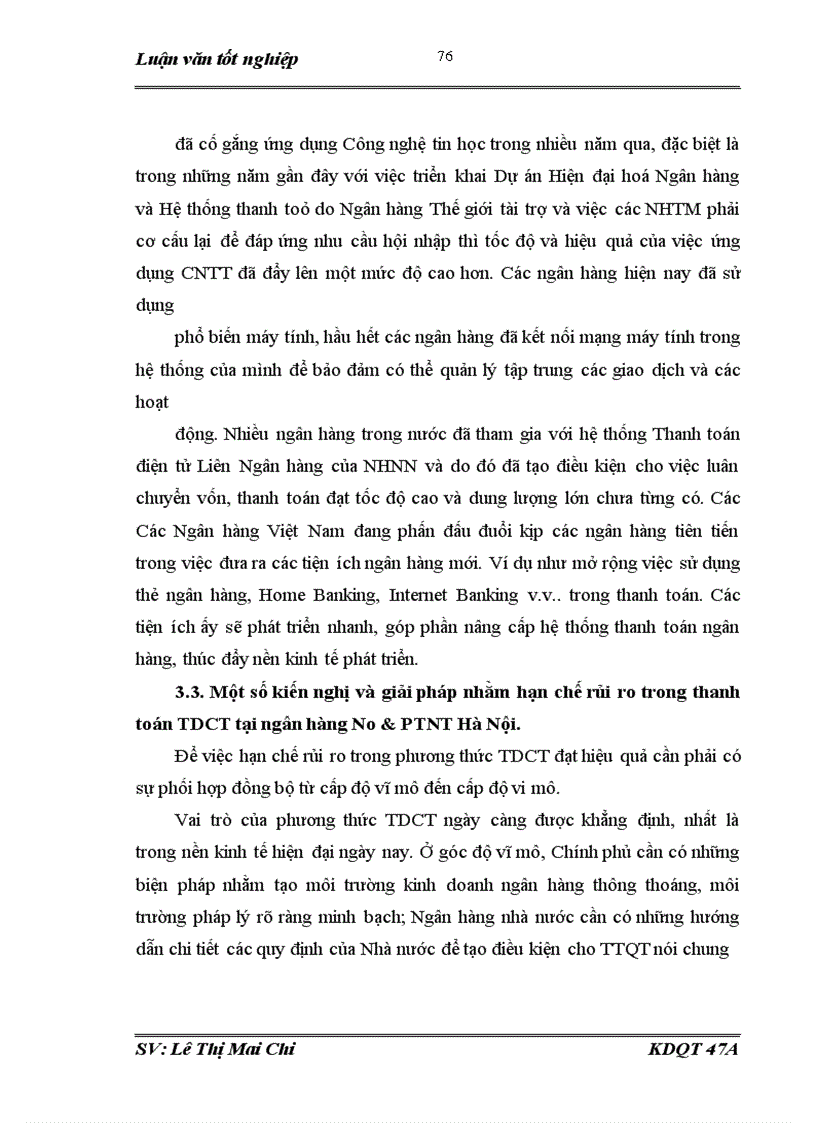 image for page Giải pháp hạn chế và phòng ngừa rủi ro trong thanh toán quốc tế theo phương thức Tín dụng chứng từ tại ngân hàng Nông nghiệp và Phát triển nông thôn Hà Nội