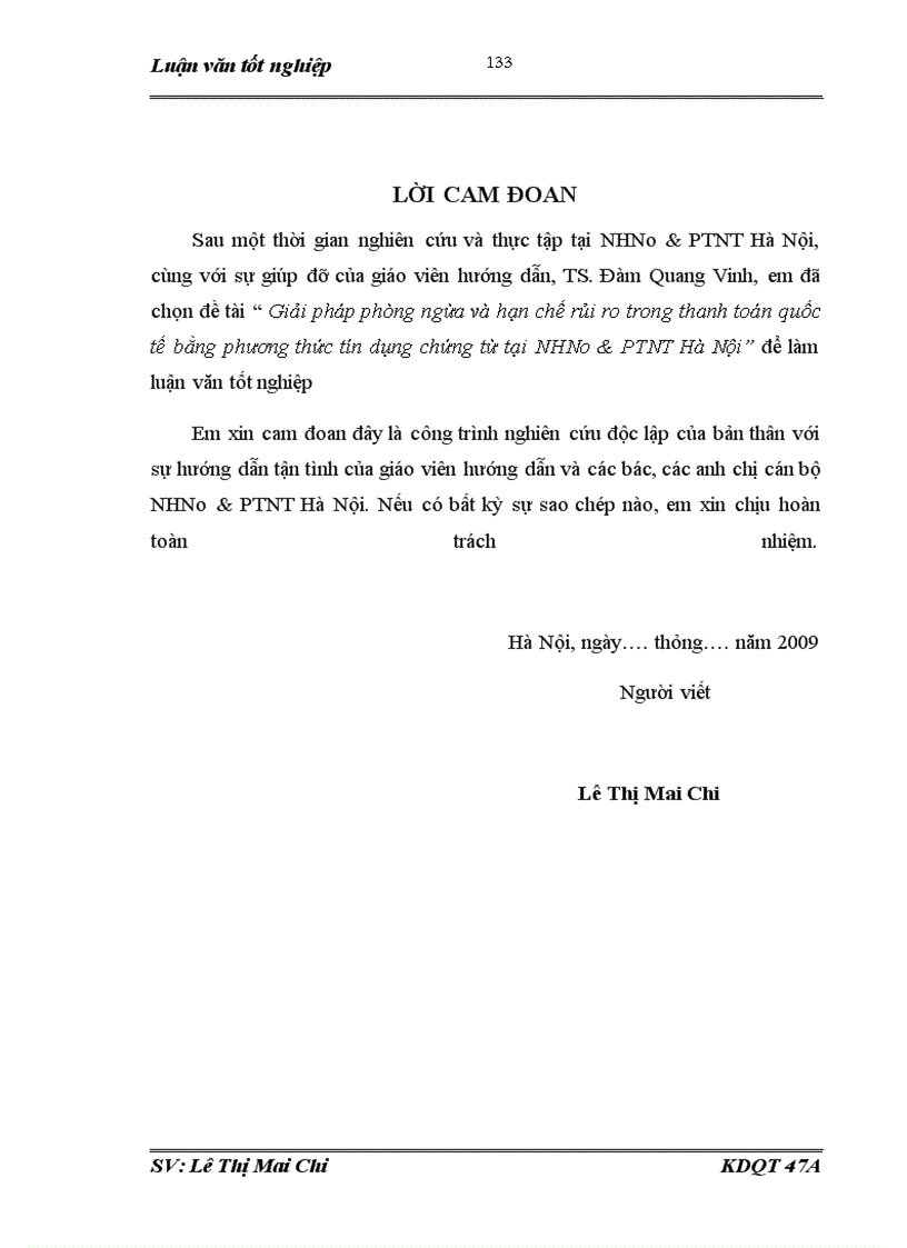 image for page Giải pháp hạn chế và phòng ngừa rủi ro trong thanh toán quốc tế theo phương thức Tín dụng chứng từ tại ngân hàng Nông nghiệp và Phát triển nông thôn Hà Nội