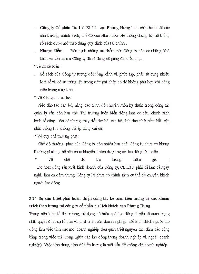 image for page Hoàn thiện công tác kế toán tiền lương và các khoản trích theo lương tại Công ty Cổ phần Du lịch Khách sạn Phùng Hưng