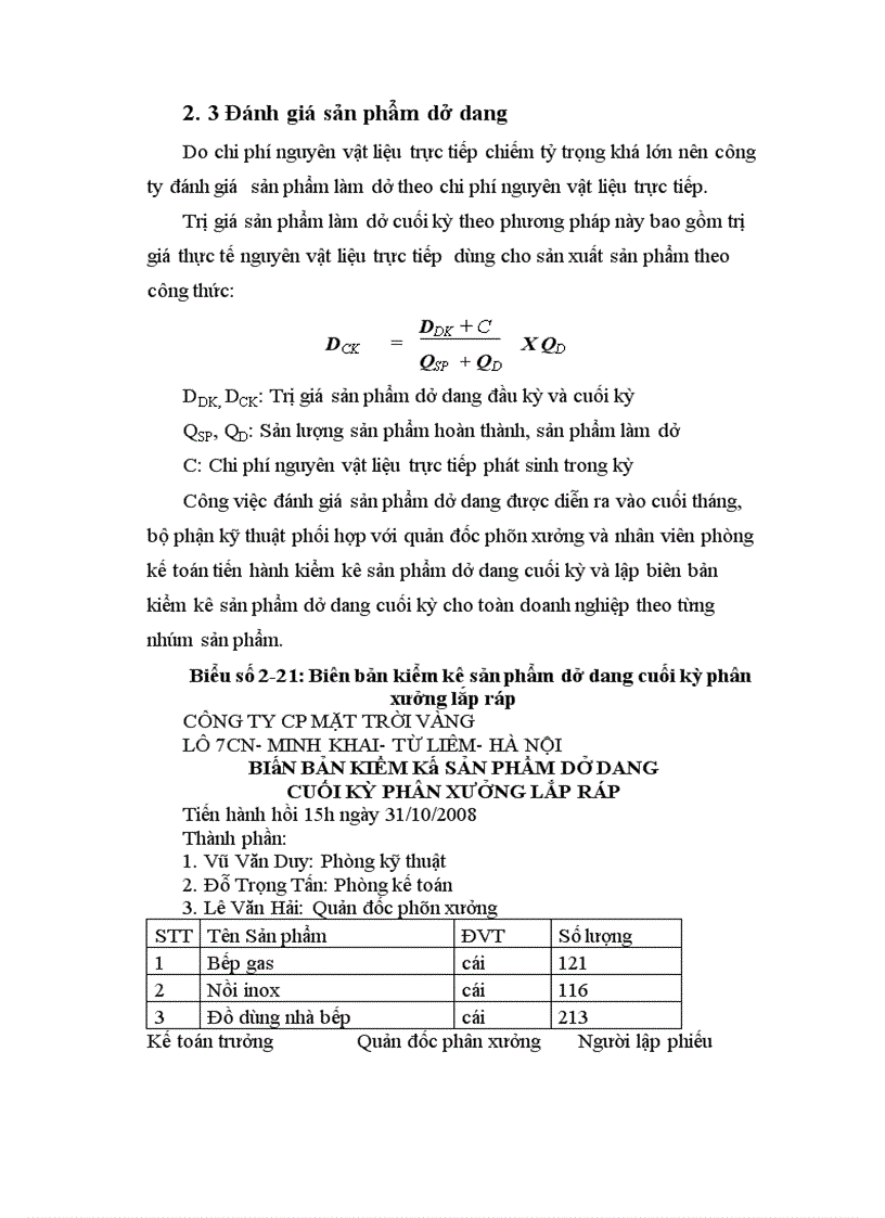 image for page Hoàn thiện kế toán chi phí sản xuất và tính giá thành sản xuất sản phẩm tại công ty cổ phần Mặt Trời Vàng