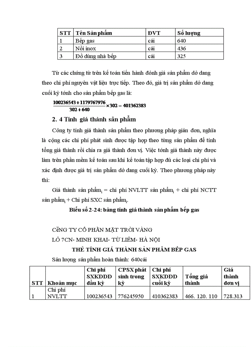 image for page Hoàn thiện kế toán chi phí sản xuất và tính giá thành sản xuất sản phẩm tại công ty cổ phần Mặt Trời Vàng