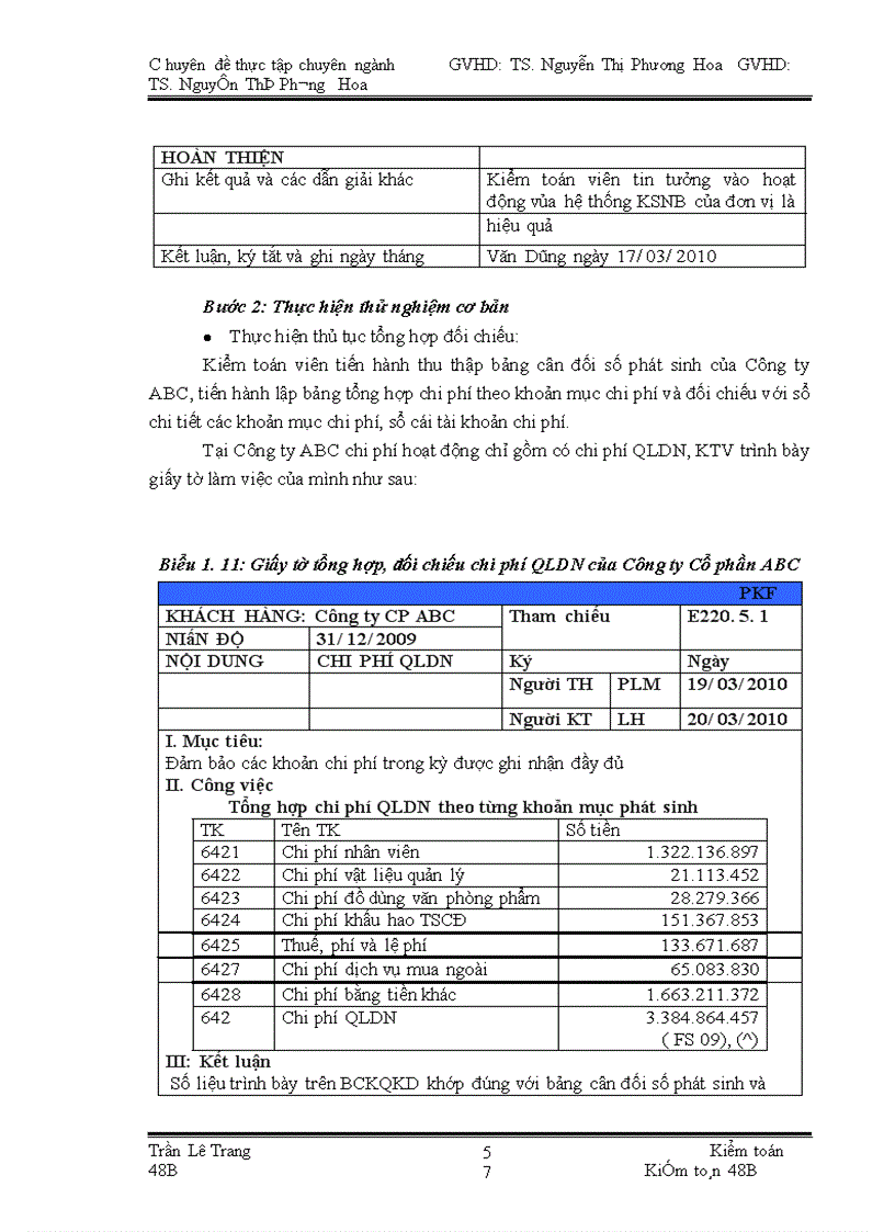 image for page Quy trỡnh kiểm toỏn khoản mục chi phớ hoạt động trong kiểm toỏn Bỏo cỏo tài chớnh do Cụng ty TNHH kiểm toỏn PKF Việt Nam thực hiện