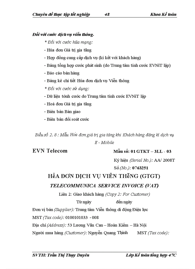 image for page Hoàn thiện kế toán doanh thu cung cấp dịch vụ tại Trung tâm Viễn thông di động Điện lực