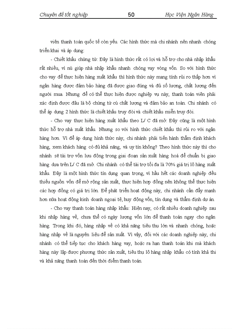 image for page Nâng cao hiệu quả hoạt động thanh toán quốc tế tại Ngân hàng Nông Nghiệp và Phát Triển Nông Thôn Đống Đa