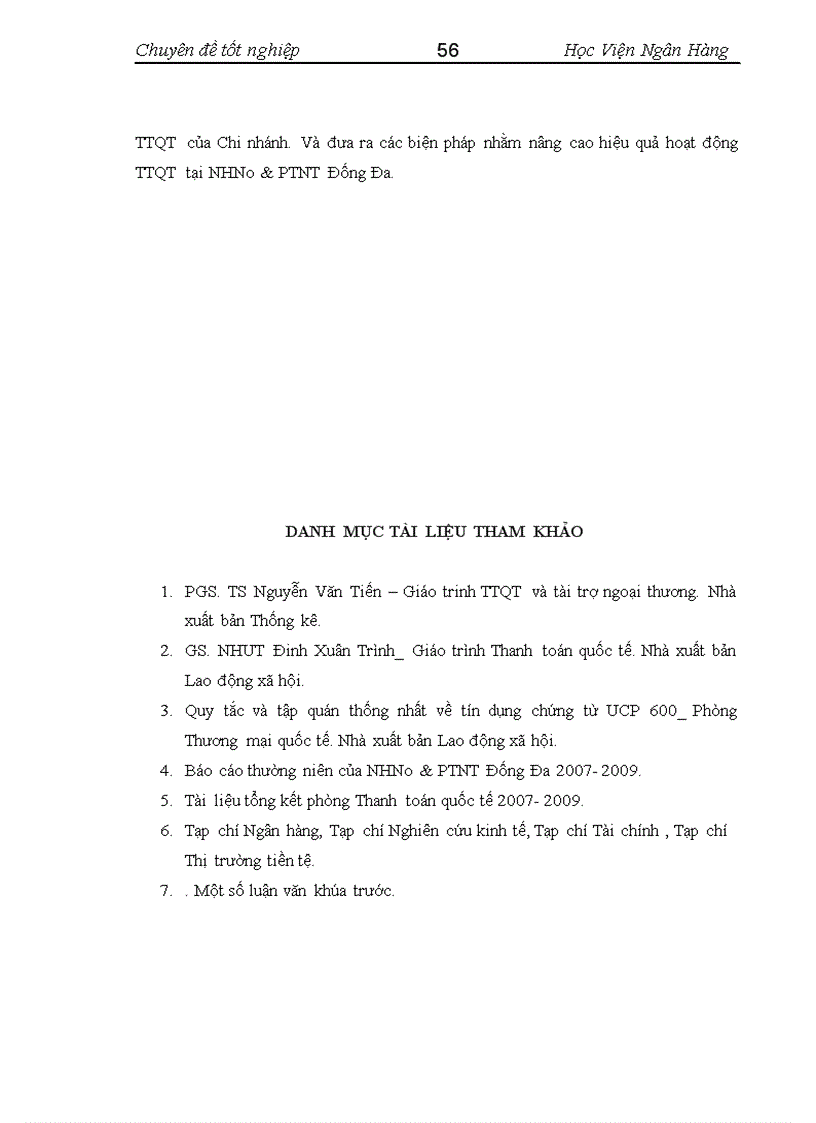 image for page Nâng cao hiệu quả hoạt động thanh toán quốc tế tại Ngân hàng Nông Nghiệp và Phát Triển Nông Thôn Đống Đa