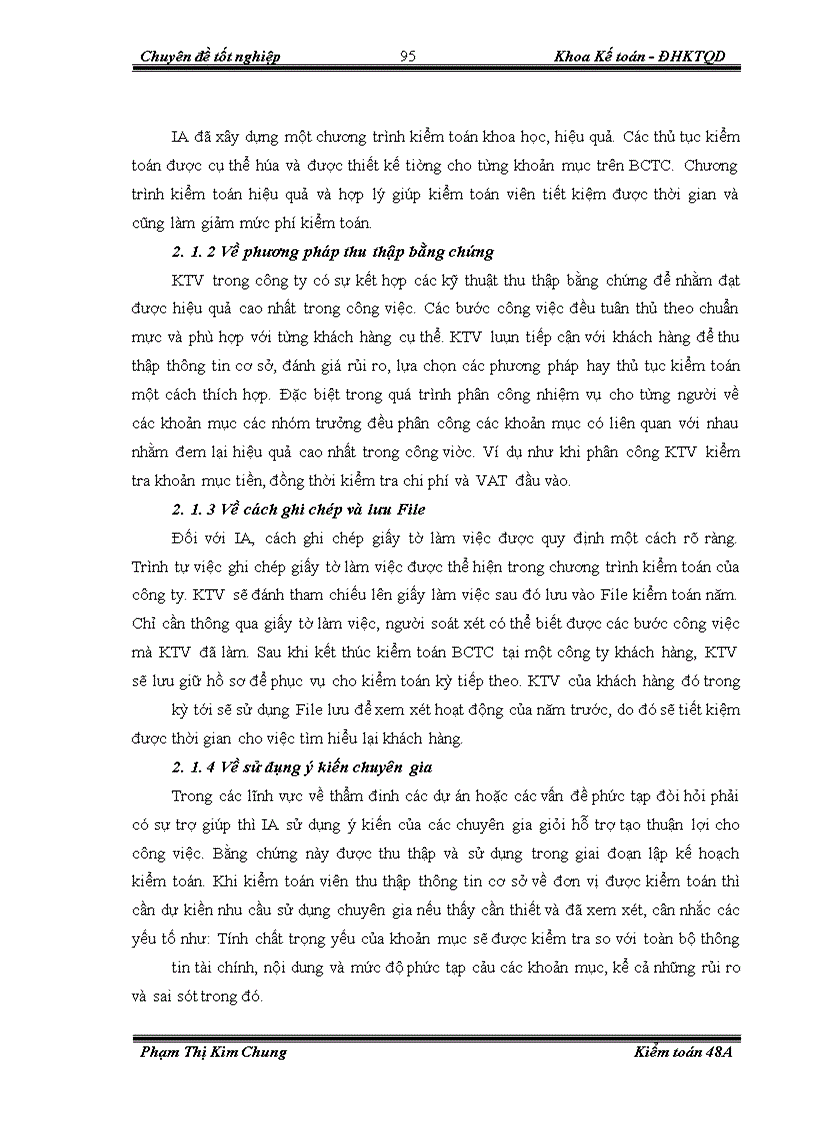image for page Vận dụng các kỹ thuật thu thập bằng chứng kiểm toán trong kiểm toán BCTC do công ty TNHH Kiểm toán Đông Dương thực hiện