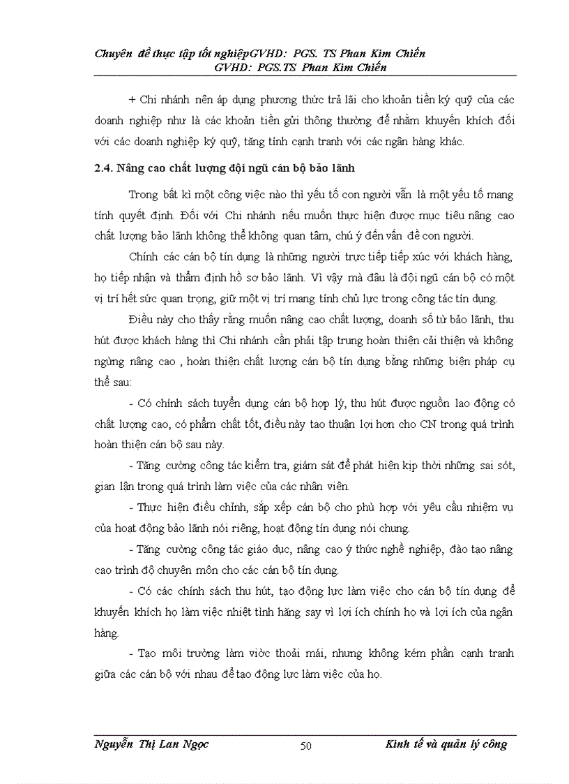 image for page Giải pháp nâng cao chất lượng bảo lãnh của Chi nhánh Ngân hàng Công thương Đống Đa