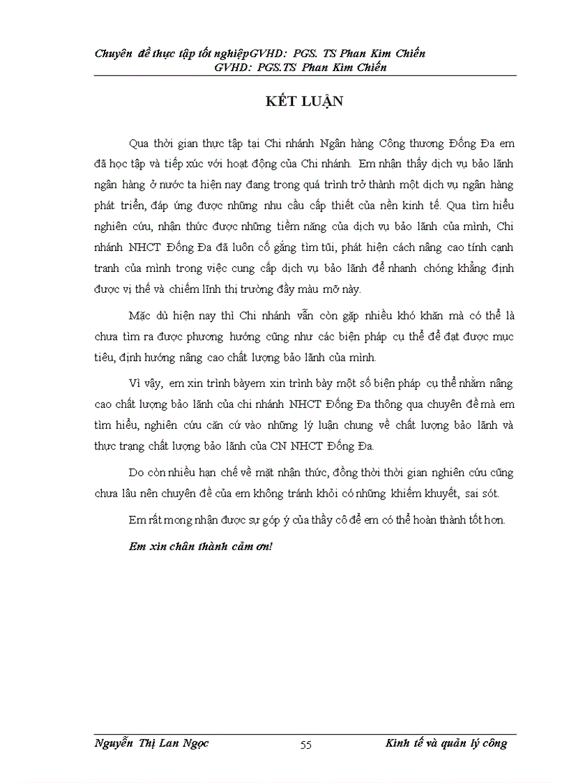 image for page Giải pháp nâng cao chất lượng bảo lãnh của Chi nhánh Ngân hàng Công thương Đống Đa