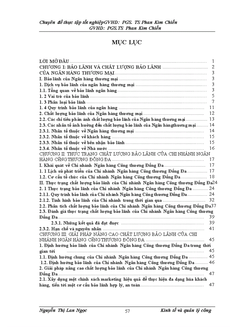 image for page Giải pháp nâng cao chất lượng bảo lãnh của Chi nhánh Ngân hàng Công thương Đống Đa