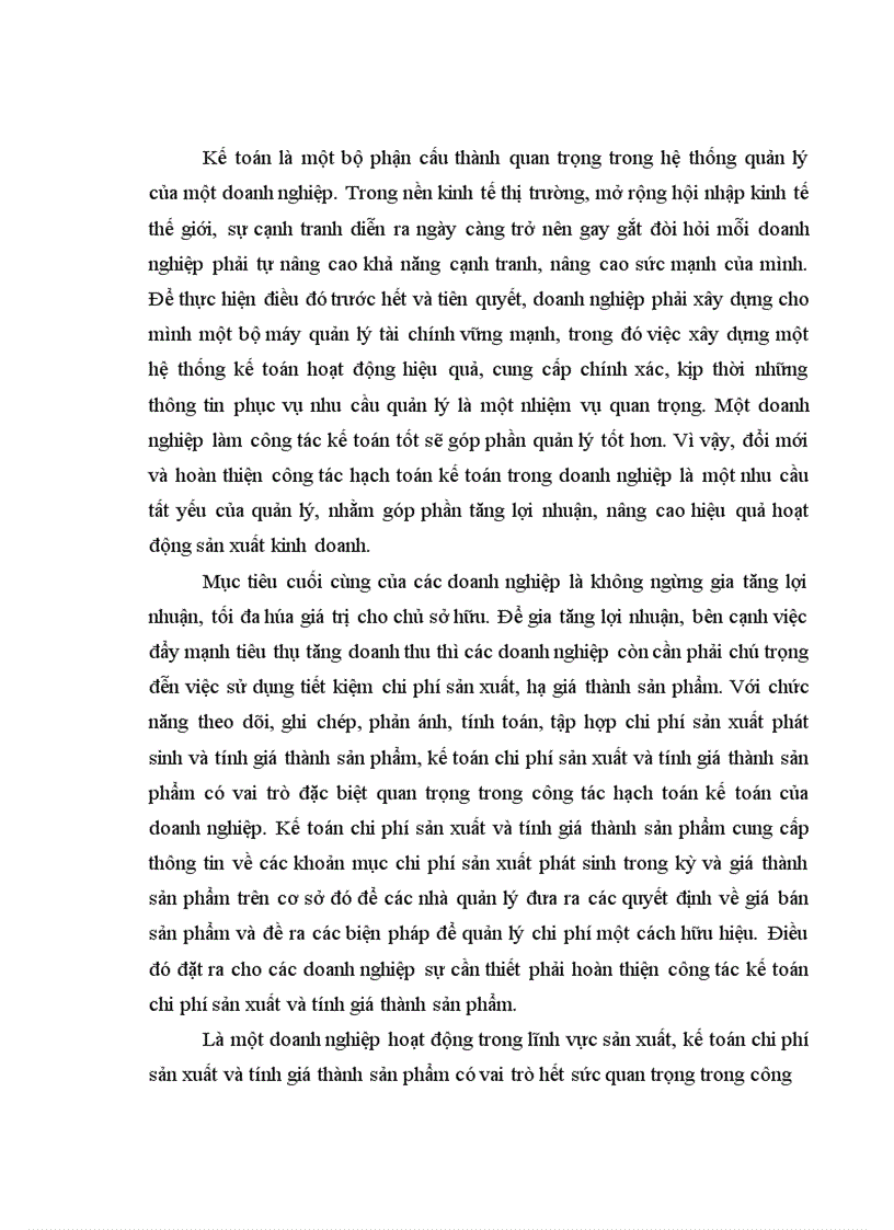 image for page Hoàn thiện công tác kế toán chi phí sản xuất và tính giá thành sản phẩm tại Công ty TNHH Đầu tư chế biến XNK – NSTP Thái Bình