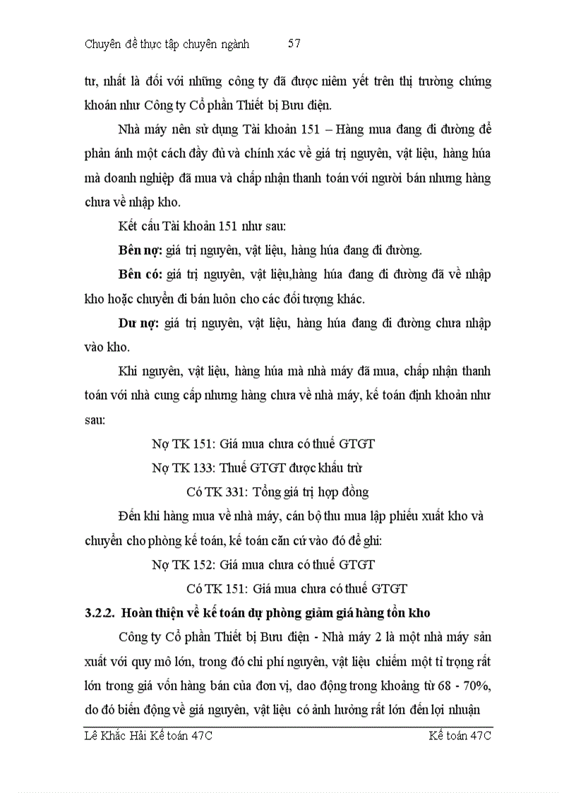 image for page Hoàn thiện kế toán nguyên, vật liệu tại công ty cổ phần thiết bị bưu điện - nhà máy 2