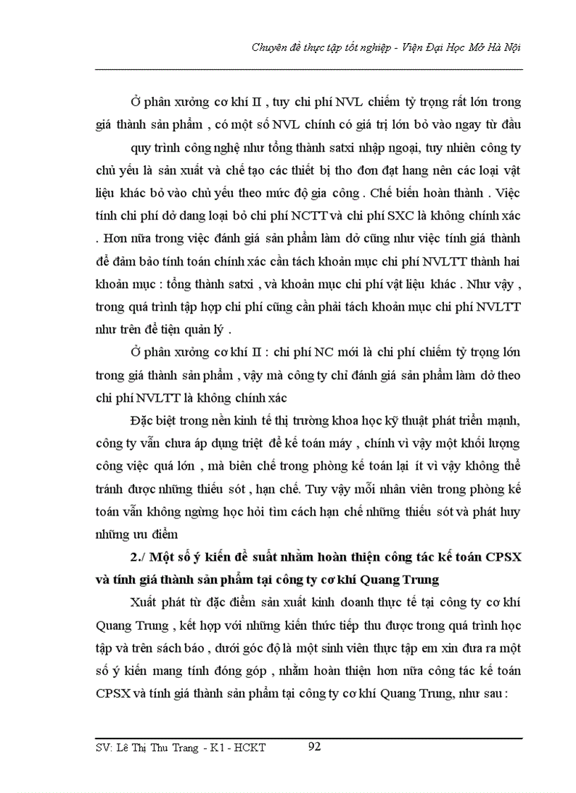 image for page Tổ chức kế toán tập hợp chi phí sản xuất và tính giá thành sản phẩm tại công ty Nhà Nước TNHH một thành viên cơ khí Quang Trung