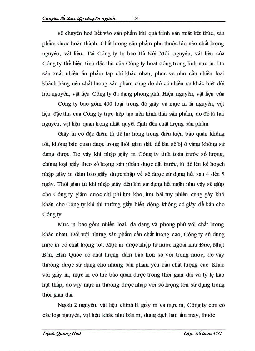 image for page Kế toán nguyên, vật liệu tại Công ty In báo Hà Nội Mới