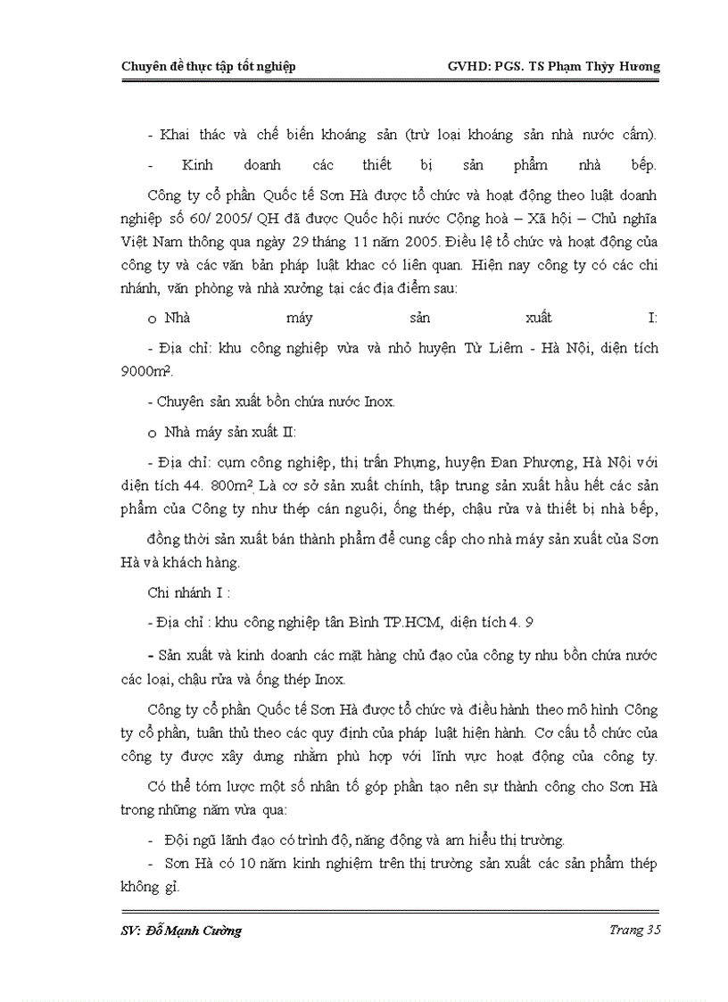 image for page Một số giải pháp nhằm hoàn thiện công tác đào tạo và phát triển nguồn nhân lực tại Công ty Cổ phần Quốc tế Sơn Hà