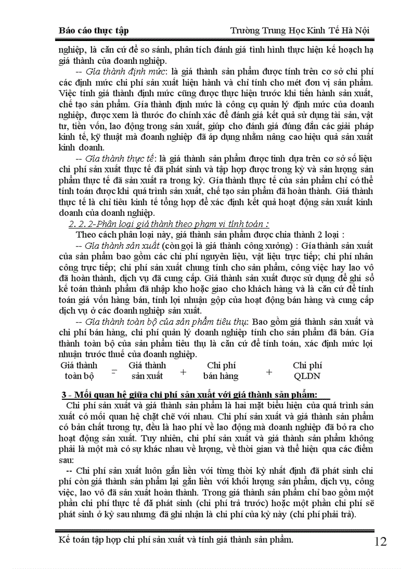 image for page Kế toán tập hợp chi phí sản xuất và tính giá thành sản phẩm tại xí nghiệp X18