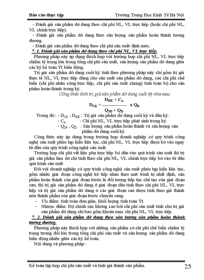 image for page Kế toán tập hợp chi phí sản xuất và tính giá thành sản phẩm tại xí nghiệp X18