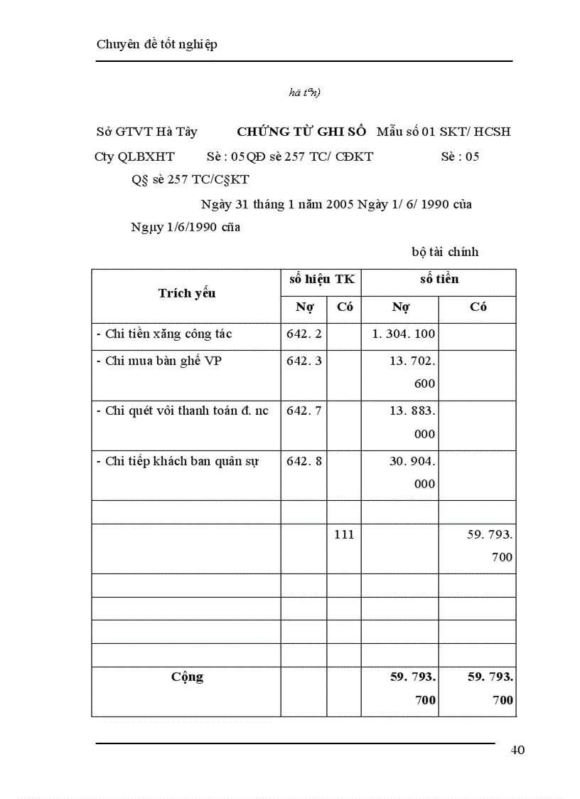 image for page Kế toán nghiệp vụ vốn bằng tiền và các khoản phải thanh toán tại công ty Quản lí bến xe Hà Tây