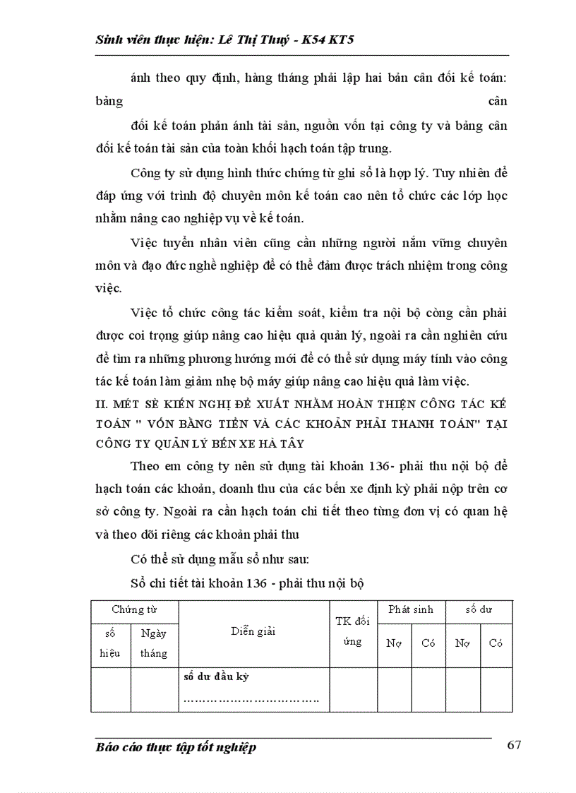 image for page Kế toán nghiệp vụ vốn bằng tiền và các khoản phải thanh toán tại công ty Quản lí bến xe Hà Tây