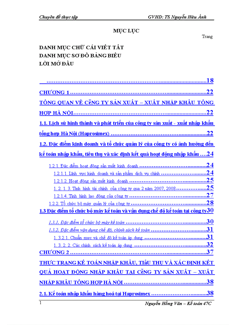 image for page Hoàn thiện kế toán nhập khẩu, tiêu thụ và xác định kết quả hoạt động nhập khẩu tại công ty sản xuất – xuất nhập khẩu tổng hợp Hà Nội