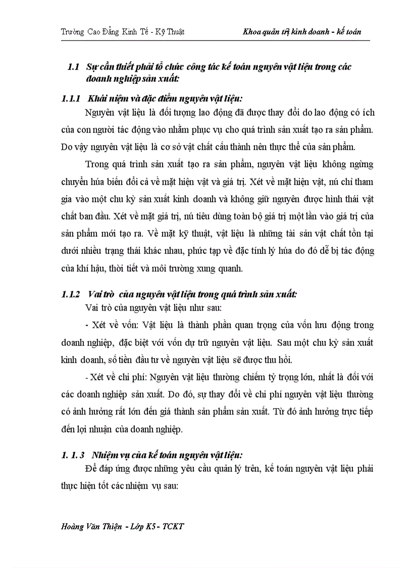 image for page Hoàn thiện công tác kế toán nguyên vật liệu tại Công ty Khoáng sản và thương mại Thành Phát