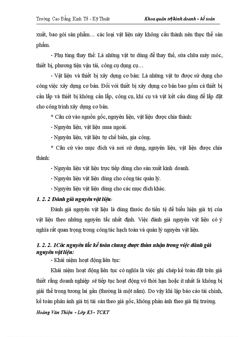 image for page Hoàn thiện công tác kế toán nguyên vật liệu tại Công ty Khoáng sản và thương mại Thành Phát