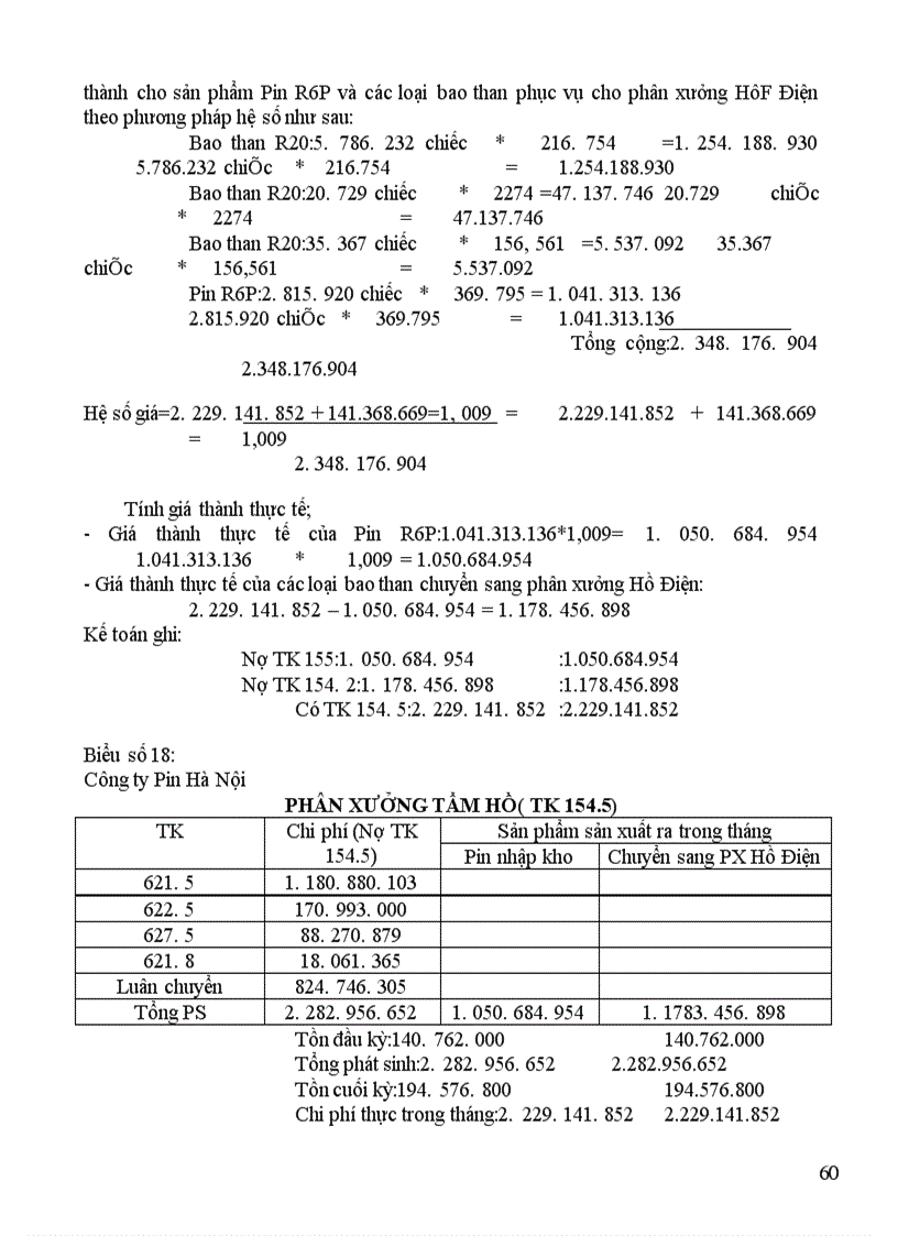 image for page Kế toán tập hợp chi phí sản xuất và tính giá thành sản phẩm tại Công ty Pin Hà Nội