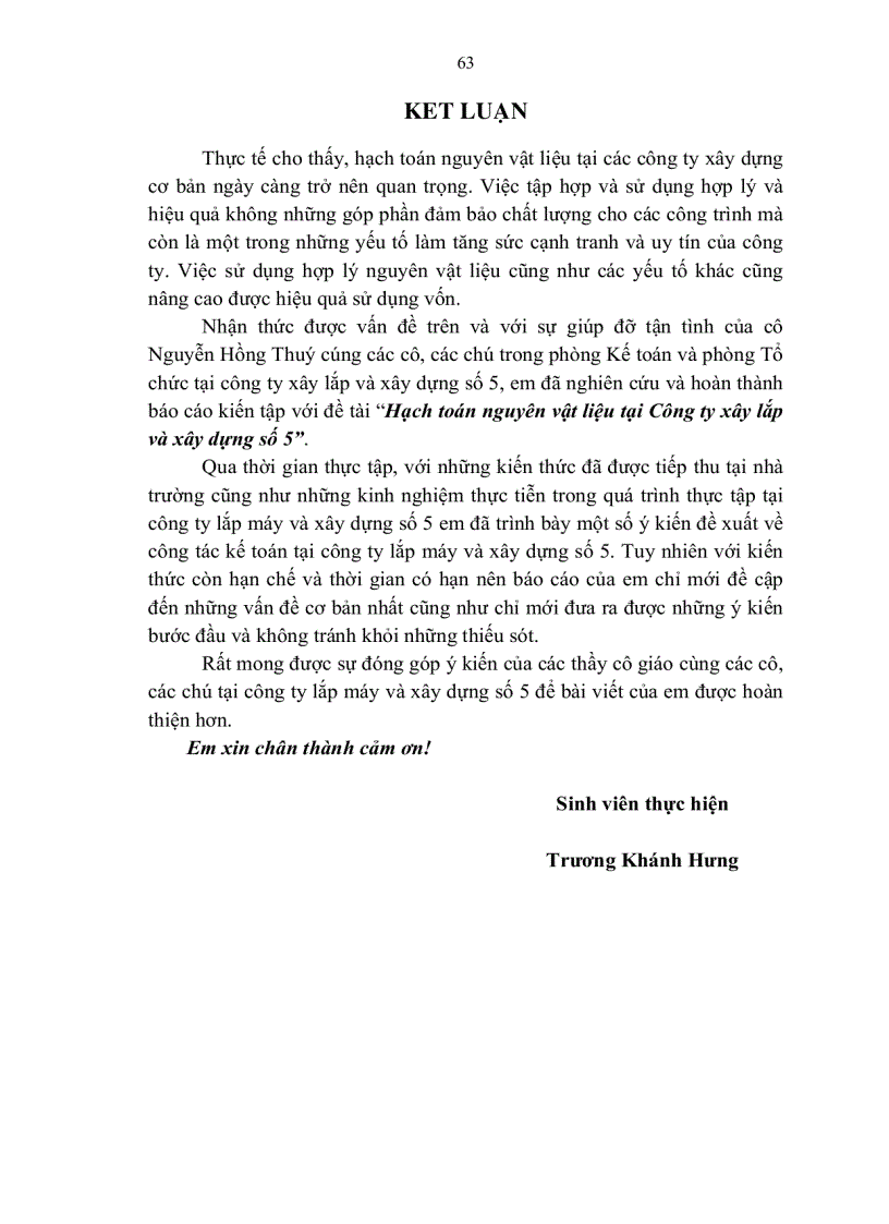 image for page Hạch toán nguyên vật liệu tại công ty lắp máy và xây dựng số 5