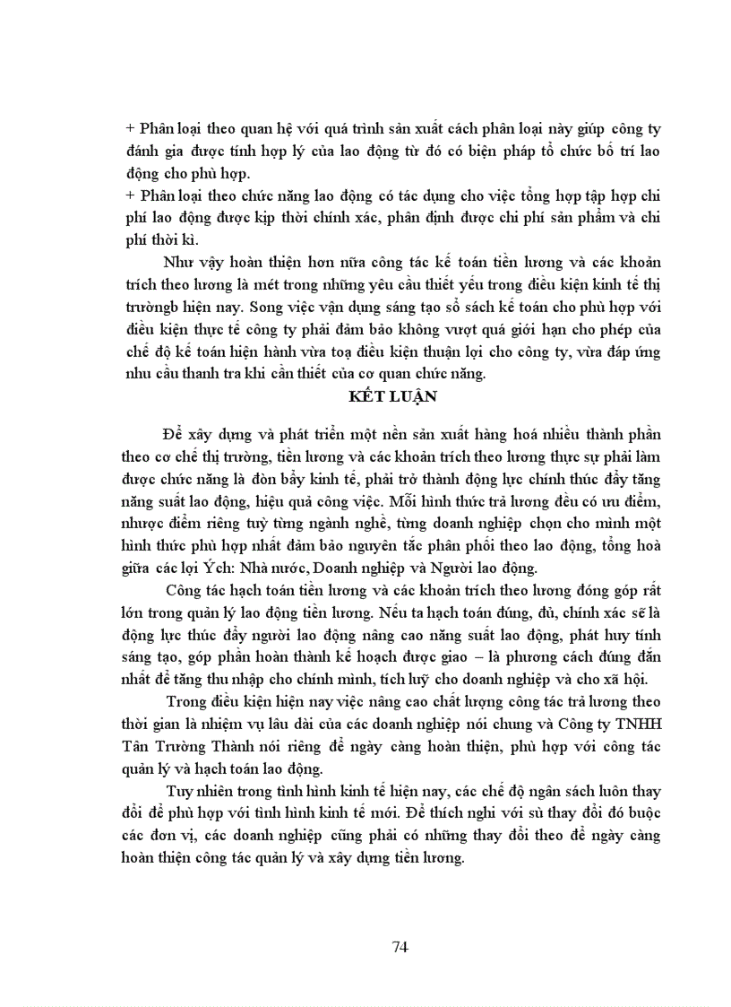image for page Kế toan tiền lương và các khoản trích theo lương tại Công ty trách nhiệm hữu hạn Tân Trường Thành