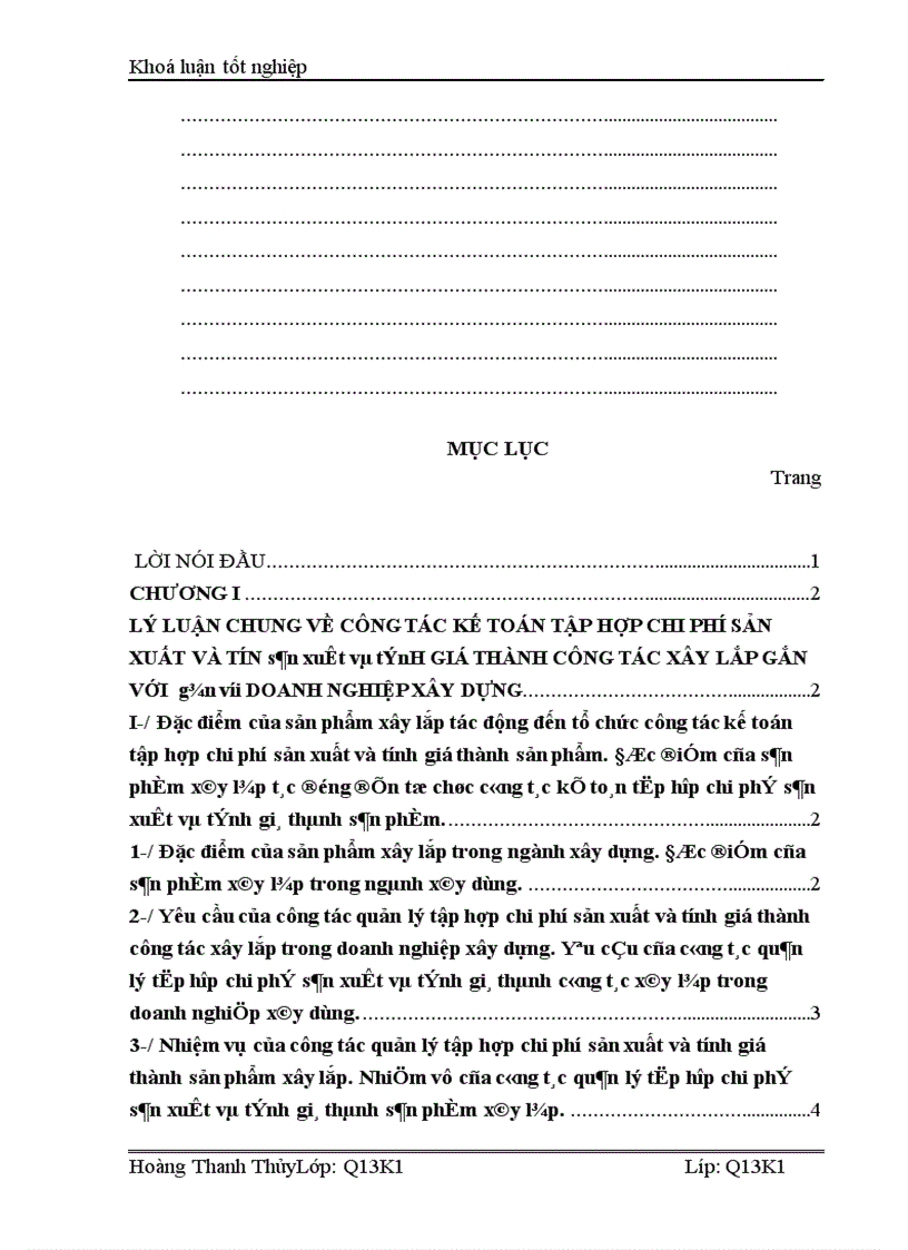 image for page Hoàn thiện kế toán chi phí sản xuất và tính giá thành sản phẩm xây lắp tại Công ty Cổ phần Tu tạo và Phát triển nhà