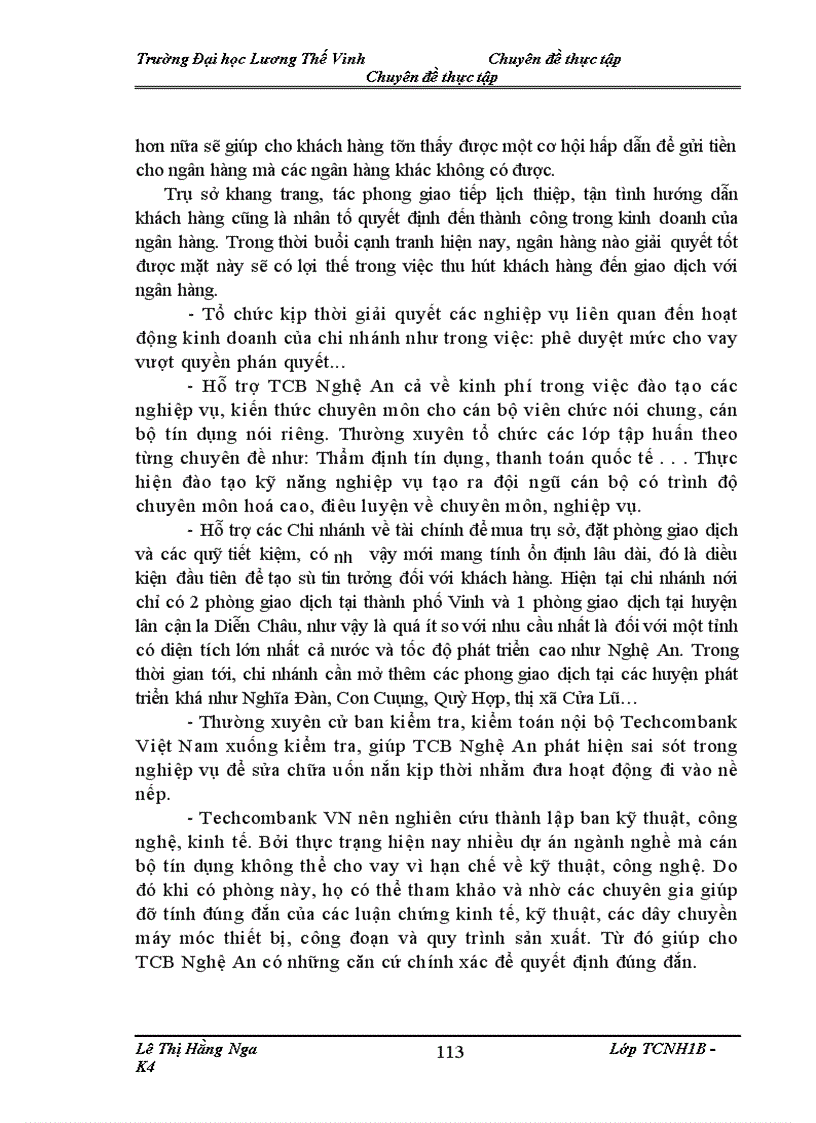 image for page Nâng cao hiệu quả công tác huy động vốn tại Techcombank Nghệ An