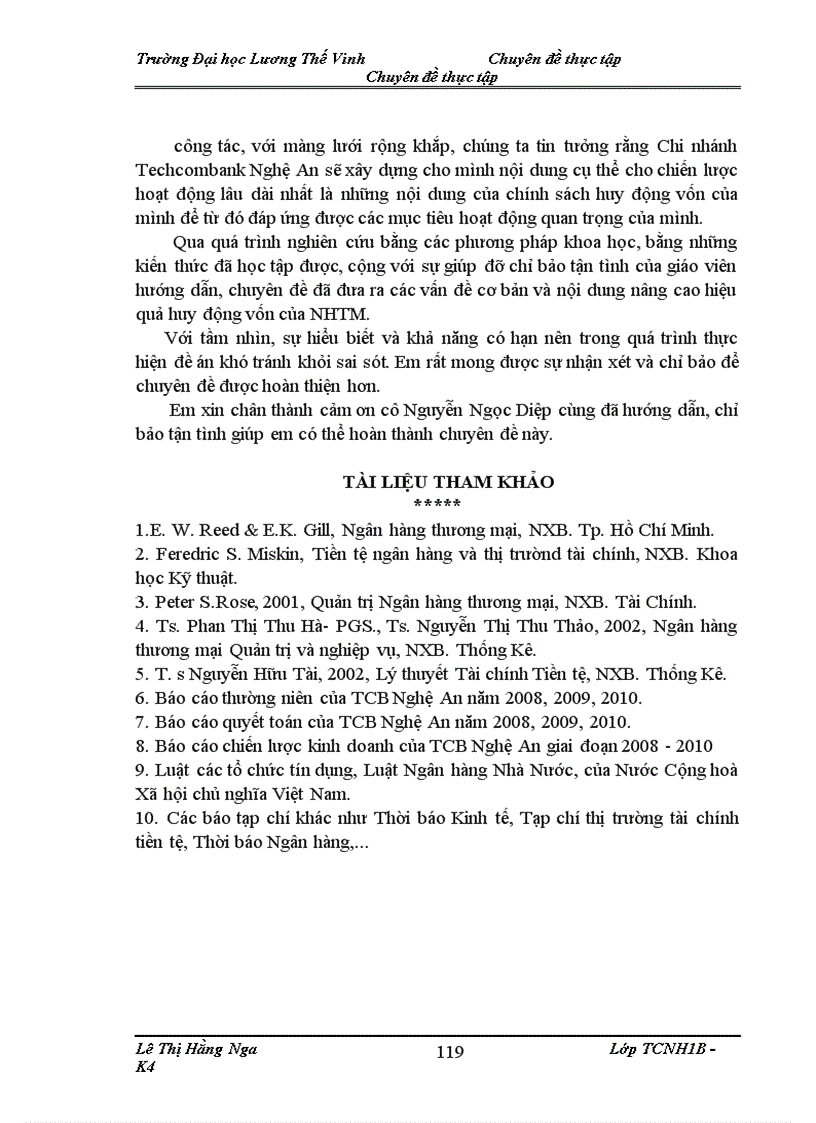 image for page Nâng cao hiệu quả công tác huy động vốn tại Techcombank Nghệ An