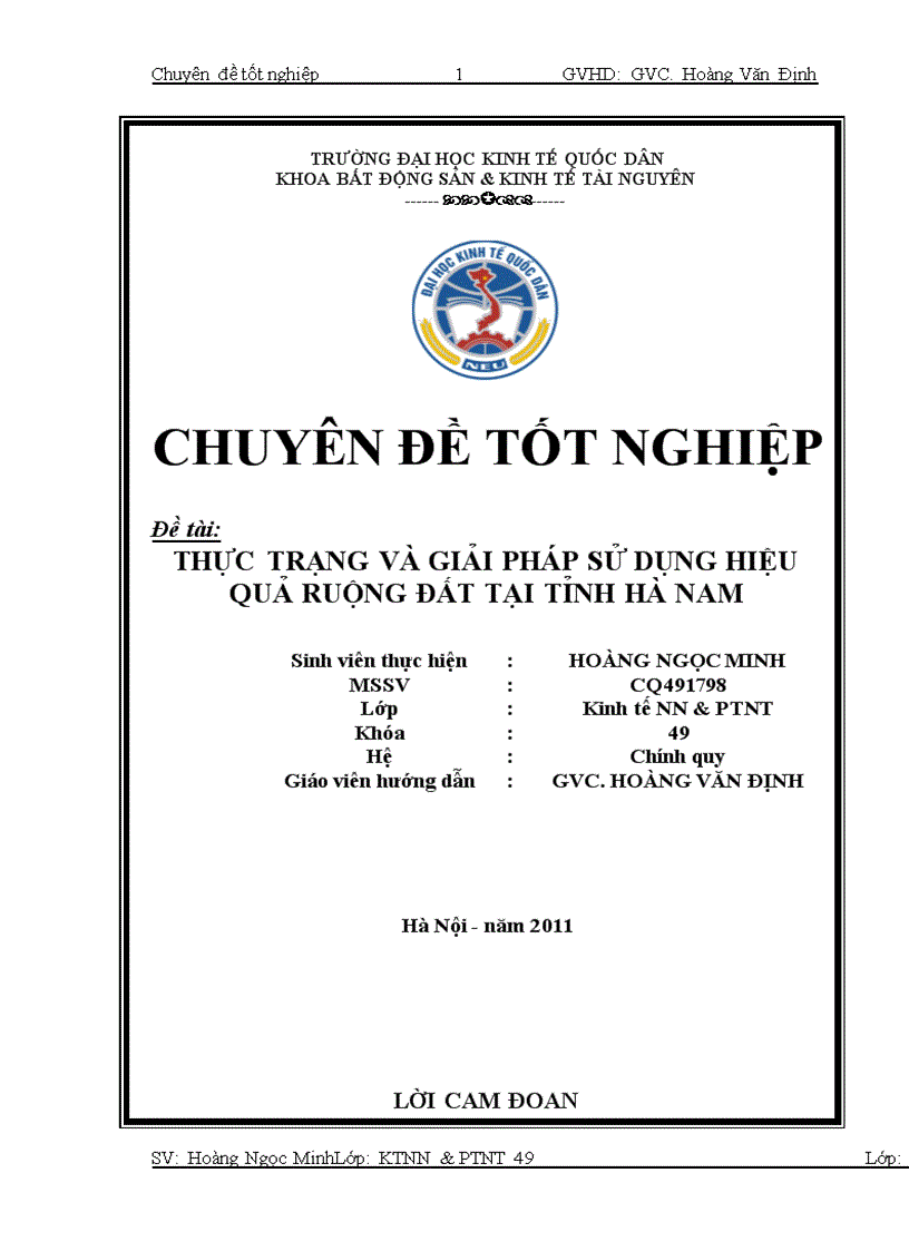 image for page Thực trạng và giải pháp sử dụng hiệu quả ruộng đất tại tỉnh Hà Nam