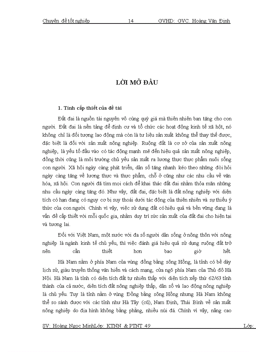 image for page Thực trạng và giải pháp sử dụng hiệu quả ruộng đất tại tỉnh Hà Nam