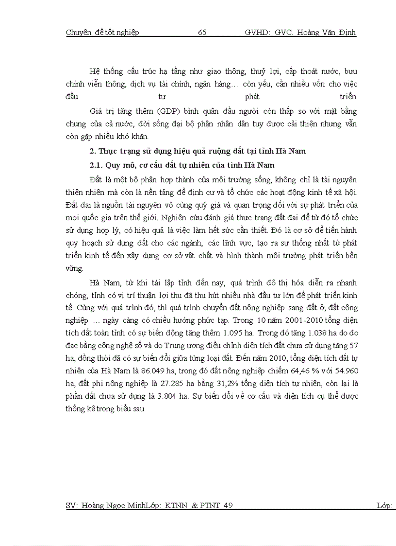 image for page Thực trạng và giải pháp sử dụng hiệu quả ruộng đất tại tỉnh Hà Nam