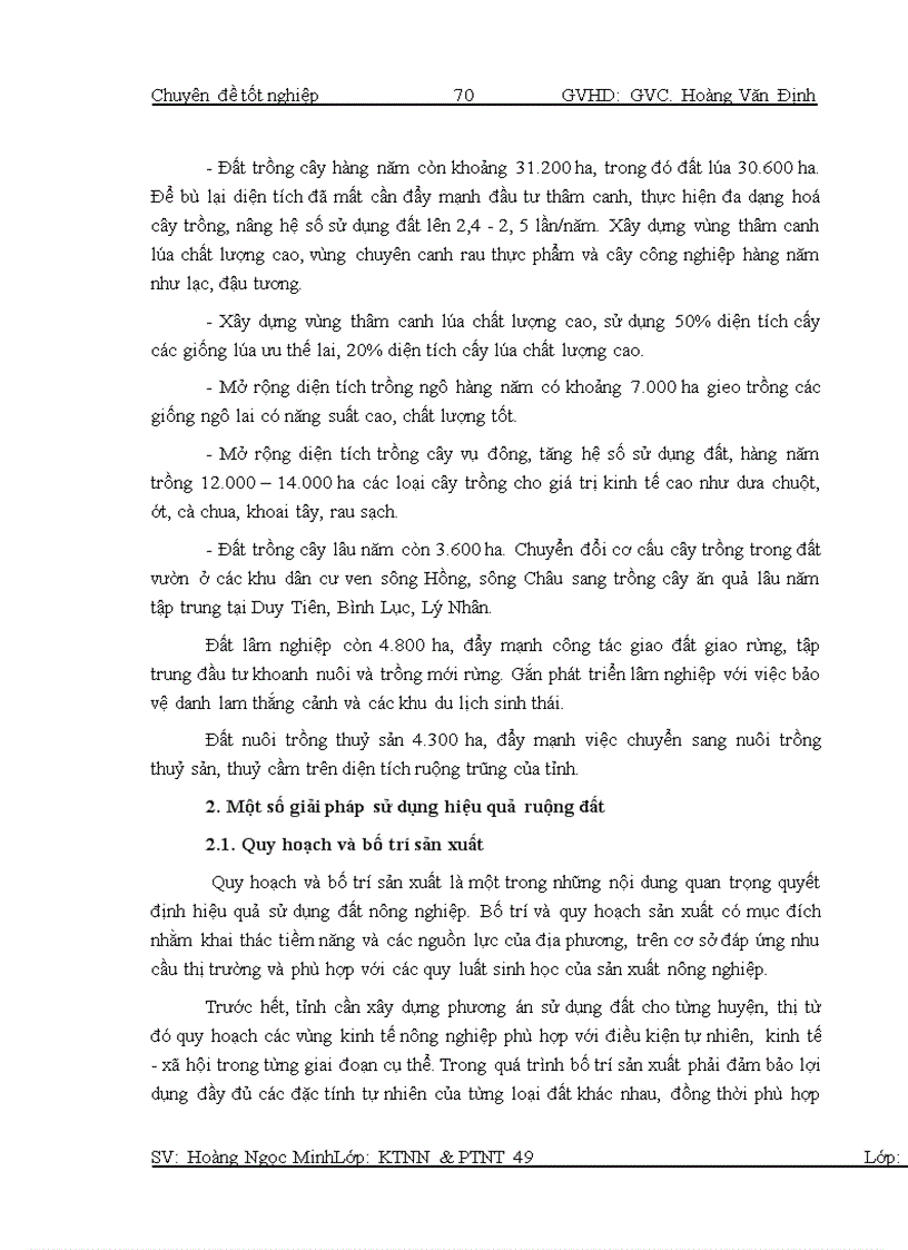 image for page Thực trạng và giải pháp sử dụng hiệu quả ruộng đất tại tỉnh Hà Nam