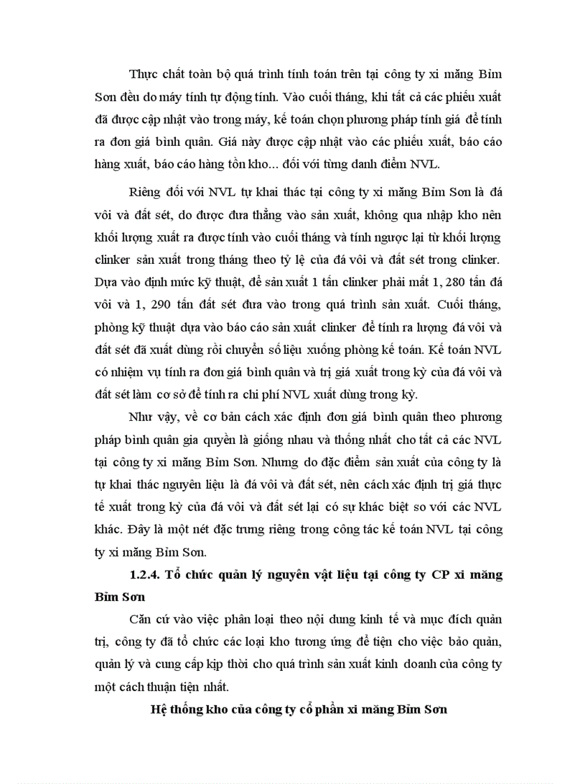 image for page Hoàn thiện kế toán nguyên vật liệu tại Công ty cổ phần xi măng Bỉm Sơn