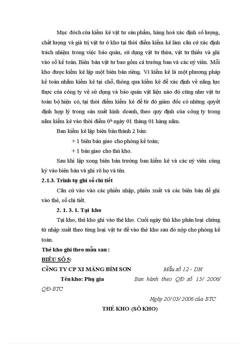 image for page Hoàn thiện kế toán nguyên vật liệu tại Công ty cổ phần xi măng Bỉm Sơn