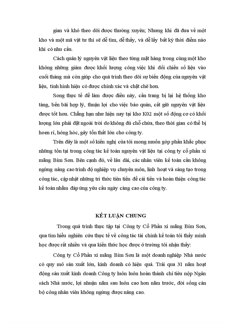 image for page Hoàn thiện kế toán nguyên vật liệu tại Công ty cổ phần xi măng Bỉm Sơn