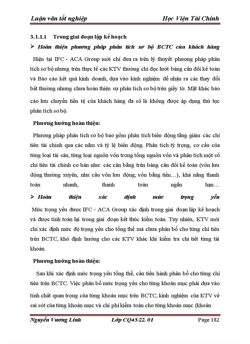 image for page Hoàn thiện quy trình và phương pháp Kiểm toán TSCĐ trong Kiểm toán BCTC tại Công ty TNHH Kiểm toán và Tư vấn tài chính IFC-ACA Group