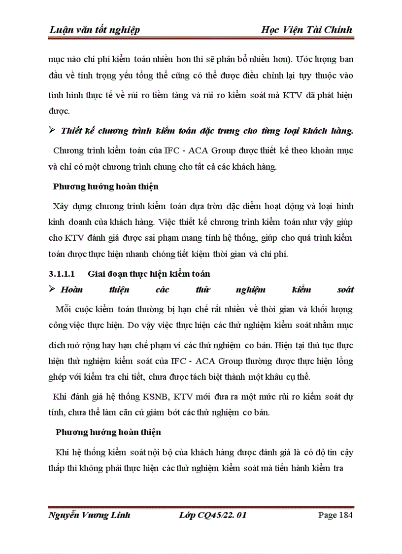 image for page Hoàn thiện quy trình và phương pháp Kiểm toán TSCĐ trong Kiểm toán BCTC tại Công ty TNHH Kiểm toán và Tư vấn tài chính IFC-ACA Group