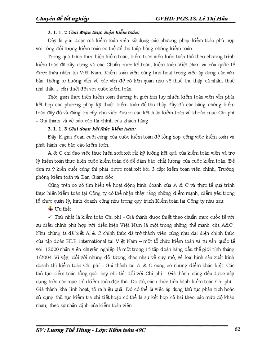 image for page Vận dụng quy trình kiểm toán vào kiểm toán CPSX và tính giá thành sản phẩm trong kiểm toán Báo cáo tài chính do Công ty TNHH Kiểm toán và tư vấn A&C thực hiện