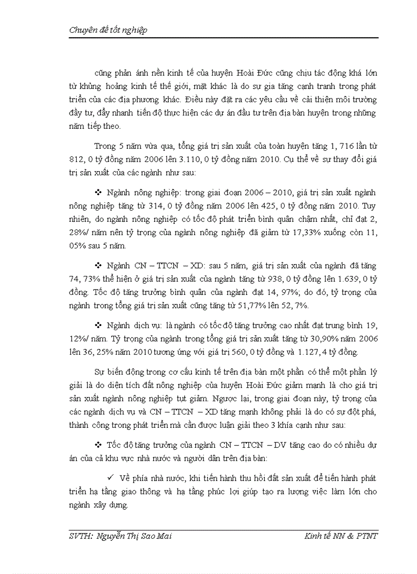 image for page Thực trạng và giải phỏp chuyển dịch cơ cấu kinh tế nụng thụn theo ngành huyện Hoài Đức – Tp. Hà Nội
