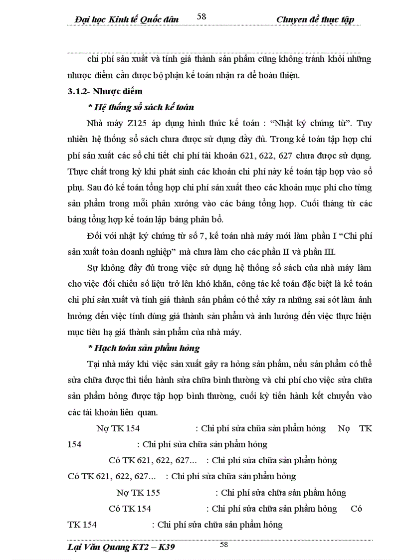 image for page Hoàn thiện kế toán chi phí sản xuất và tính giá thành sản phẩm tại Nhà máy cơ khí 25 thuộc Tổng cục công nghiệp quốc phòng - Bộ quốc phòng