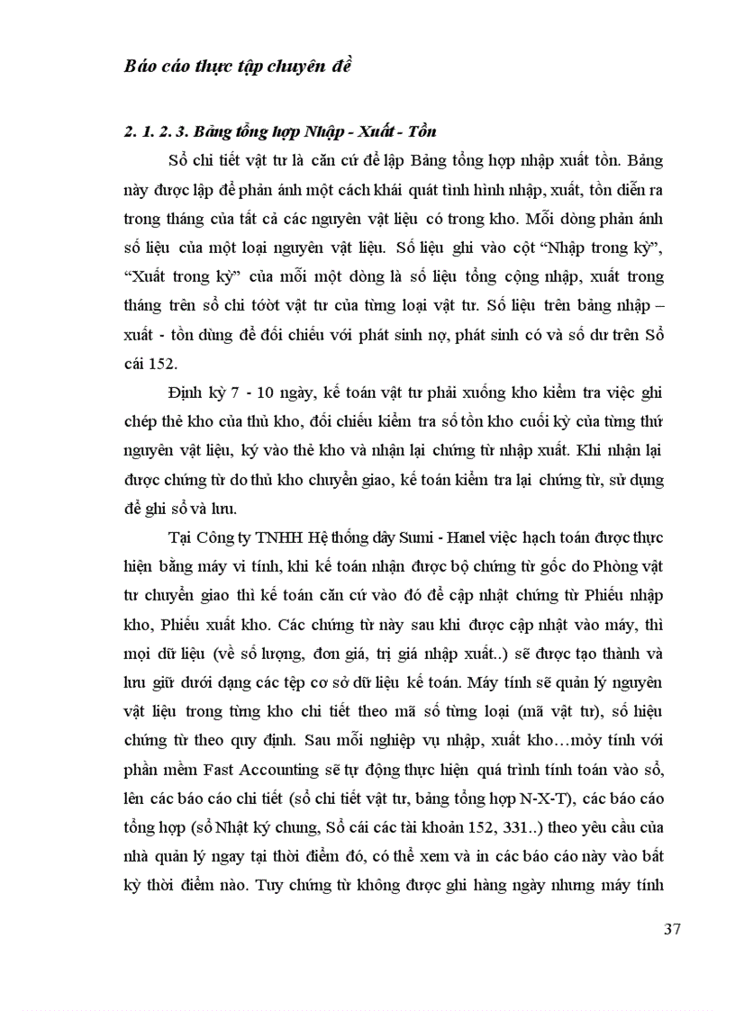 image for page Hoàn thiện công tác kế toán nguyên vật liệu tại công ty TNHH Hệ thống dây Sumi - Hanel
