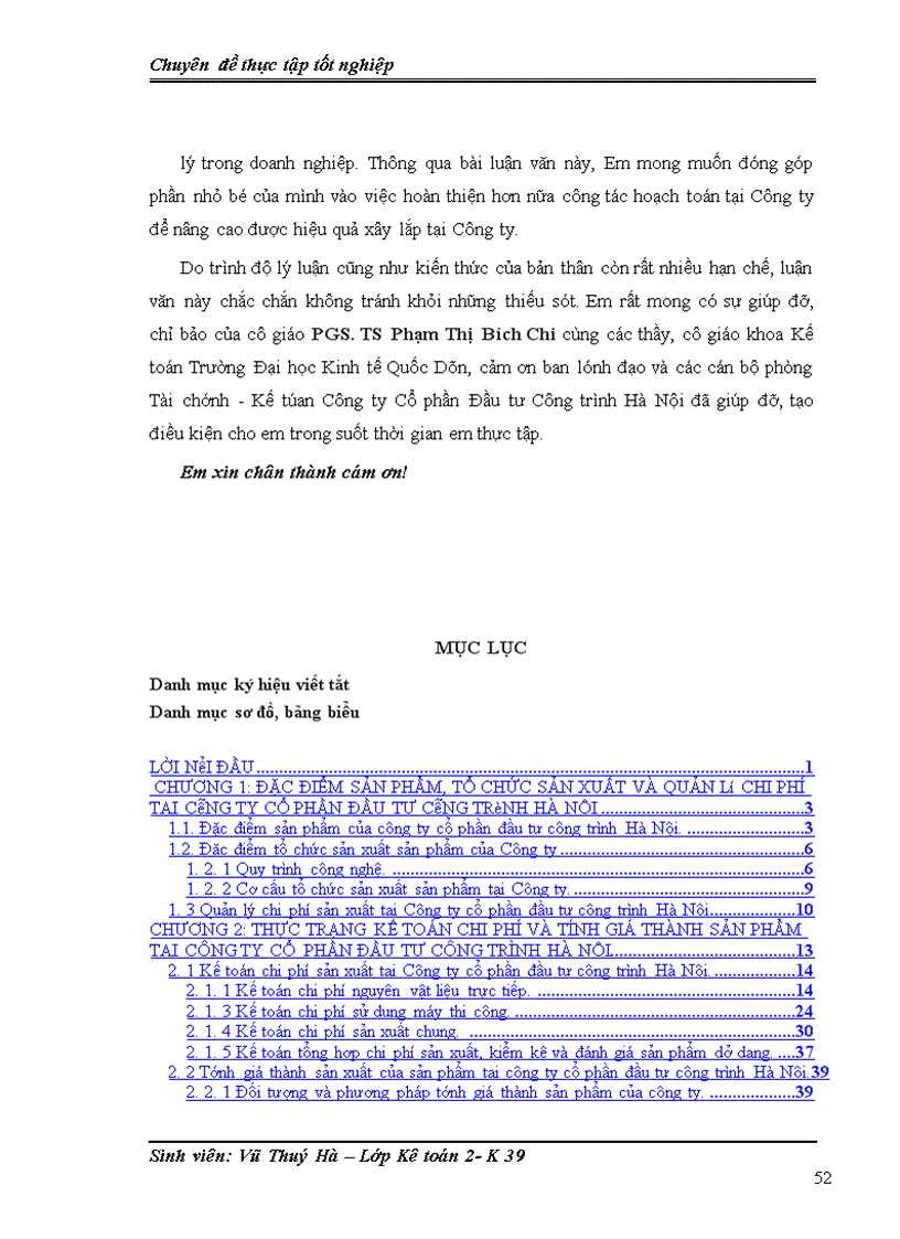 image for page Hoàn thiện Kế toán chi phí sản xuất và tính giá thành sản phẩm tại Công ty Cổ phần Đầu tư Công trình Hà Nội