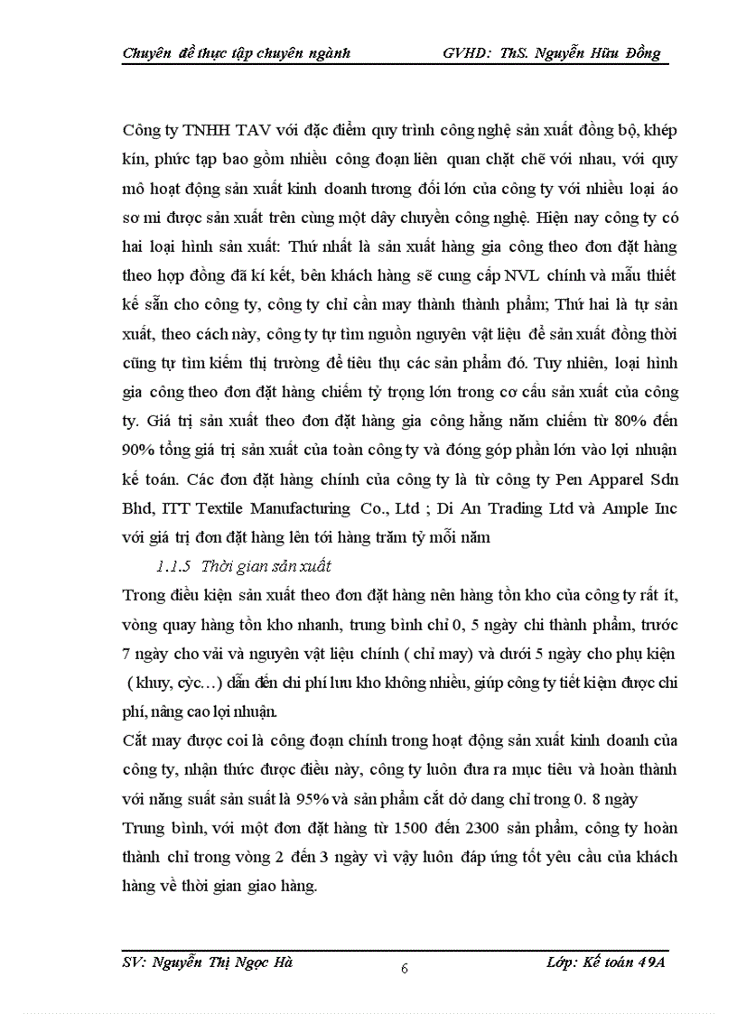 image for page Hoàn thiện kế toán chi phí sản xuất và tính giá thành sản phẩm tại công ty TNHH TAV