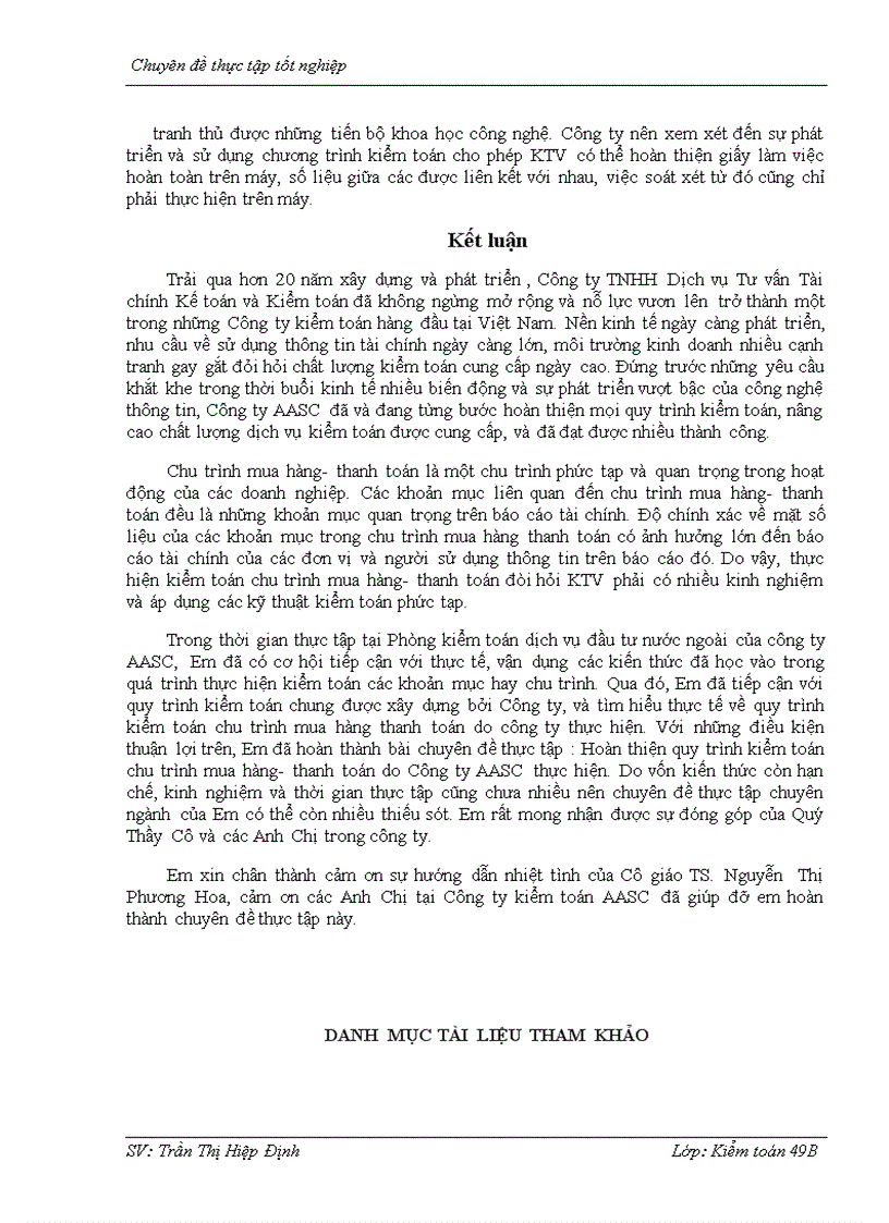 image for page Hoàn hiện quy trình kiểm toán chu trình mua hàng và thanh toán trong kiểm toán BCTC do Công ty Dịch vụ Tư vấn Tài chính Kế toán và Kiểm toán thực hiện