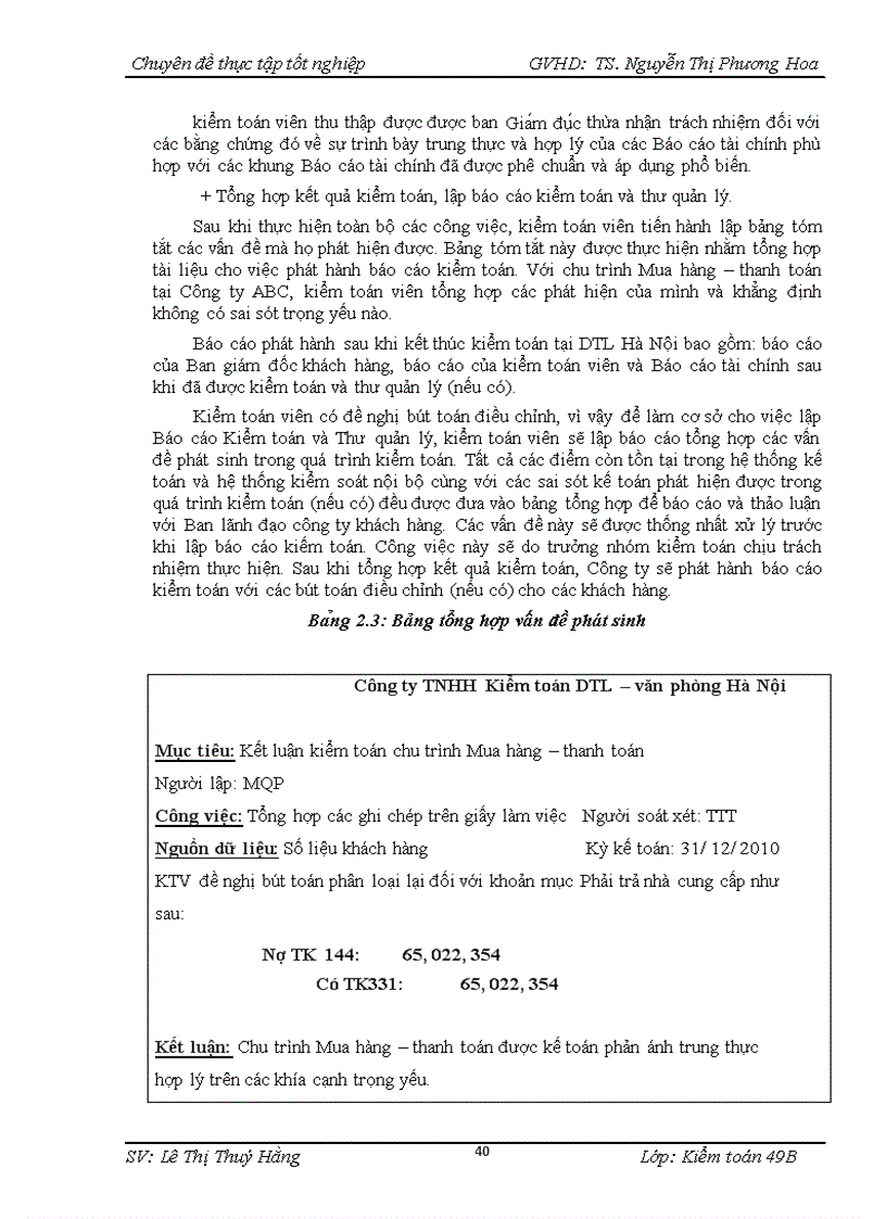 image for page Hoàn thiện quy trình kiểm toán chu trình Mua hàng – thanh toán trong kiểm toán Báo cáo tài chính do Công ty TNHH Kiểm toán DTL – văn phòng Hà Nội thực hiện