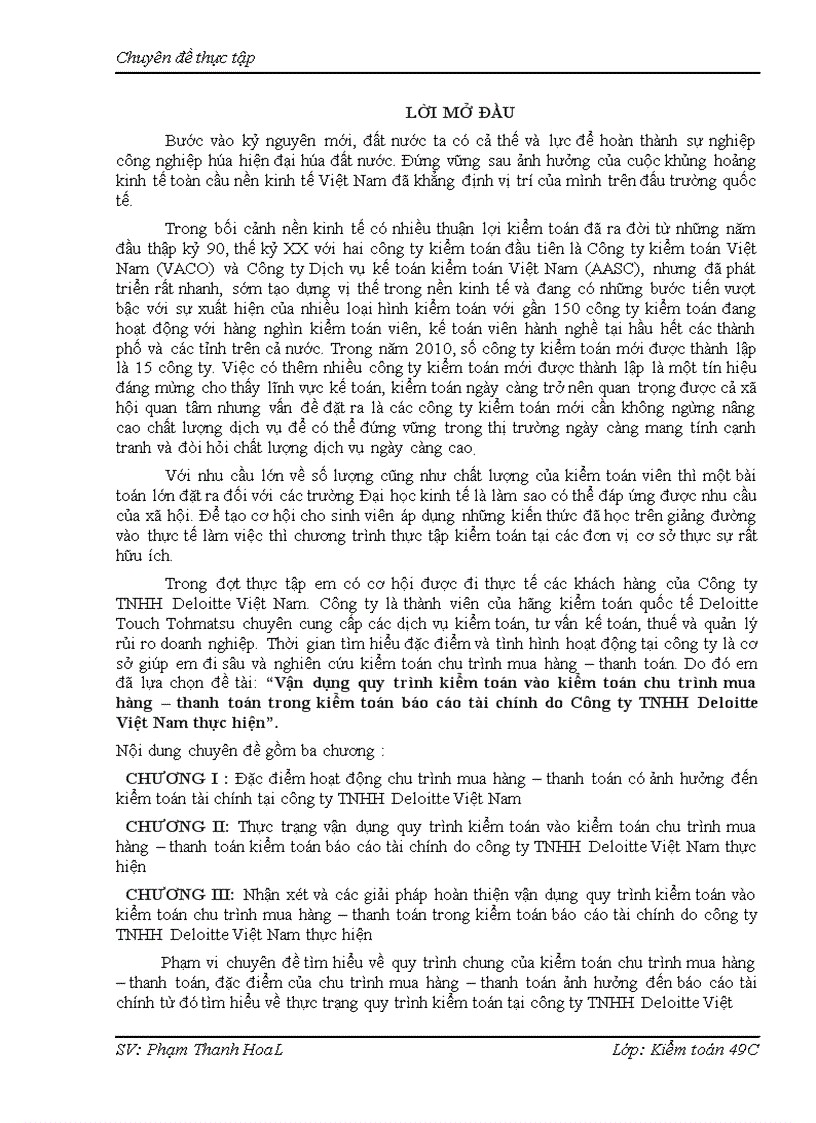 image for page Vận dụng quy trình kiểm toán vào kiểm toán chu trình mua hàng – thanh toán trong kiểm toán báo cáo tài chính do Công ty TNHH Deloitte Việt Nam thực hiện