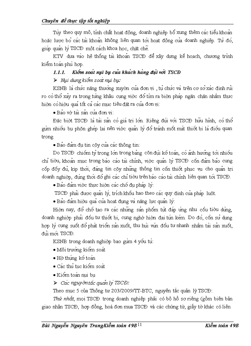 image for page Vận dụng quy trình kiểm toán vào kiểm toán Tài sản cố định trong kiểm toán Báo cáo tài chính do Công ty Hợp danh Kiểm toán Việt Nam thực hiện